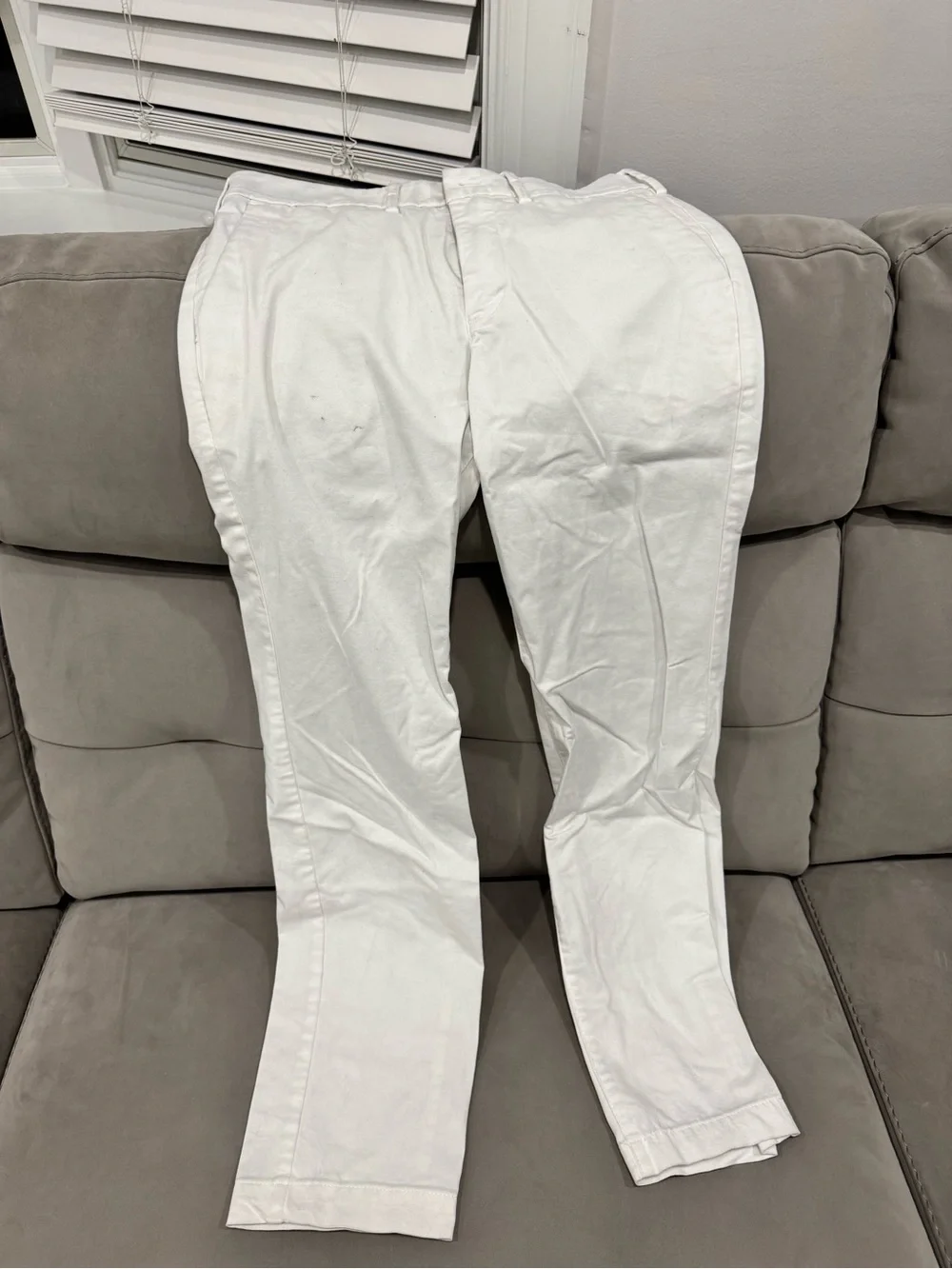 Express White Men's Chinos - Straight Leg
